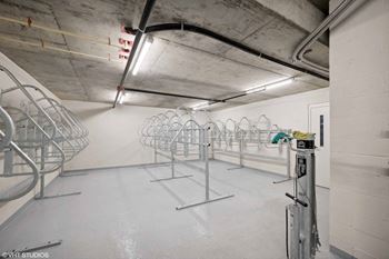 The station at malcolm yards bike storage
